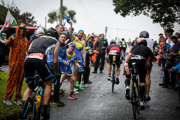 IRONMAN Wales course is recognised as one of the toughest on the global circuit but also one of the best supported. (c) Huw Fairclough for IRONMAN