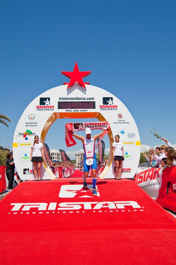 Zieleinlauf der Veranstaltung TriStar Mallorca